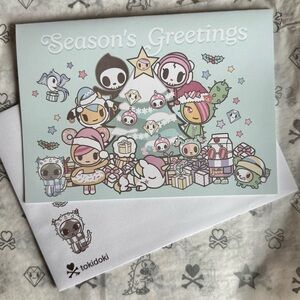 $5 bundle add Tokidoki Authentic Seasons Greetings Card with Foil Envelope NEW